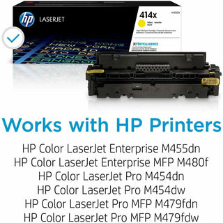 HP 414X, (W2022X) High-Yield Yellow Original LaserJet Toner Cartridge