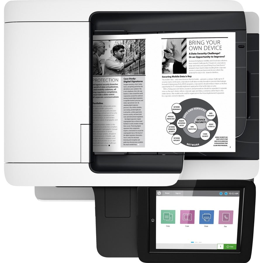 LaserJet Enterprise MFP M528f Multifunction Laser Printer, Copy/Fax/Print/Scan