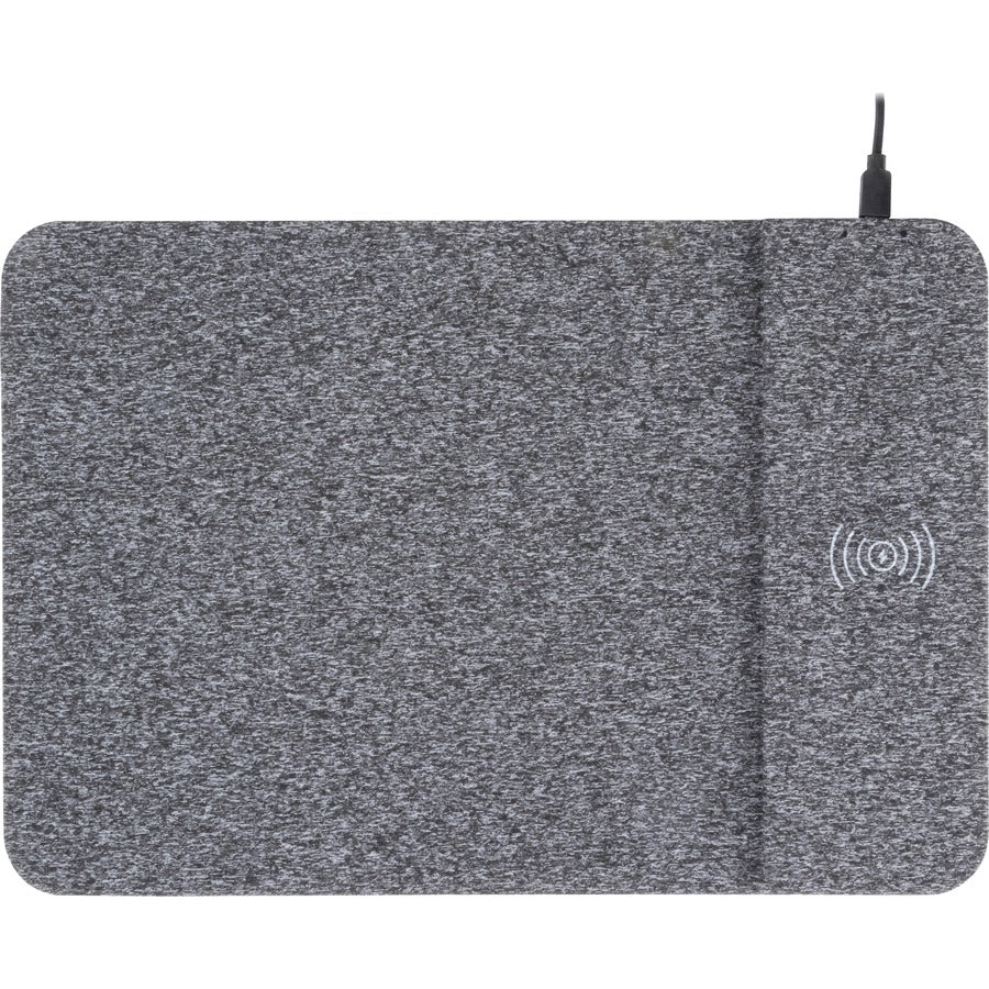 Powertrack Wireless Charging Mouse Pad, 13 x 8.75, Gray