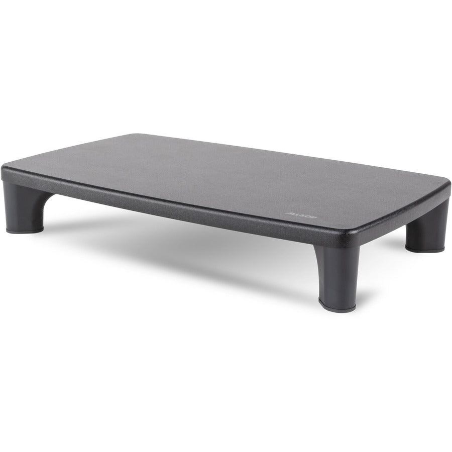Allsop Hi-Lo Adjustable Height Monitor Stand - (32190) - 4" Height x 15.8" Width x 9.5" Depth - Wood Surface (MDF) - Black