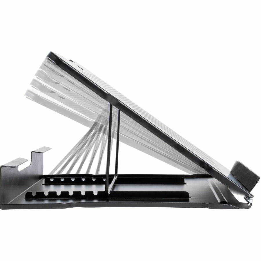 Allsop Metal Art Adjustable Laptop Stand with 7 positions - (32147) - 2.3" Height x 13" Width x 11" Depth - Metal - Black, Pearl