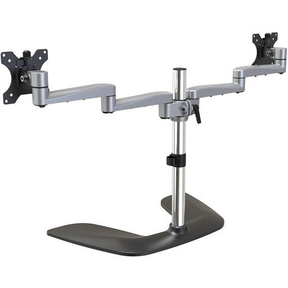 startechcom-dual-monitor-stand-ergonomic-desktop-monitor-stand-for-up-to-32176lb-8kg-vesa-displays-free-standing-adjustable-silver-vesa-75x75-100x100mm-heavy-duty-dual-monitor-stand-up-to-32in-176lb-display-per-arm-horizontal-articul_stcarmdualss - 3