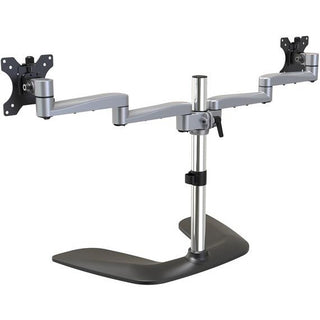 startechcom-dual-monitor-stand-ergonomic-desktop-monitor-stand-for-up-to-32176lb-8kg-vesa-displays-free-standing-adjustable-silver-vesa-75x75-100x100mm-heavy-duty-dual-monitor-stand-up-to-32in-176lb-display-per-arm-horizontal-articul_stcarmdualss - 3