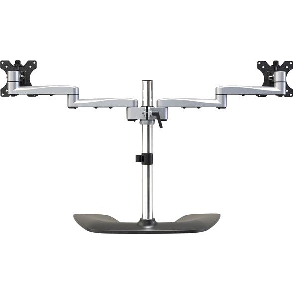 startechcom-dual-monitor-stand-ergonomic-desktop-monitor-stand-for-up-to-32176lb-8kg-vesa-displays-free-standing-adjustable-silver-vesa-75x75-100x100mm-heavy-duty-dual-monitor-stand-up-to-32in-176lb-display-per-arm-horizontal-articul_stcarmdualss - 4