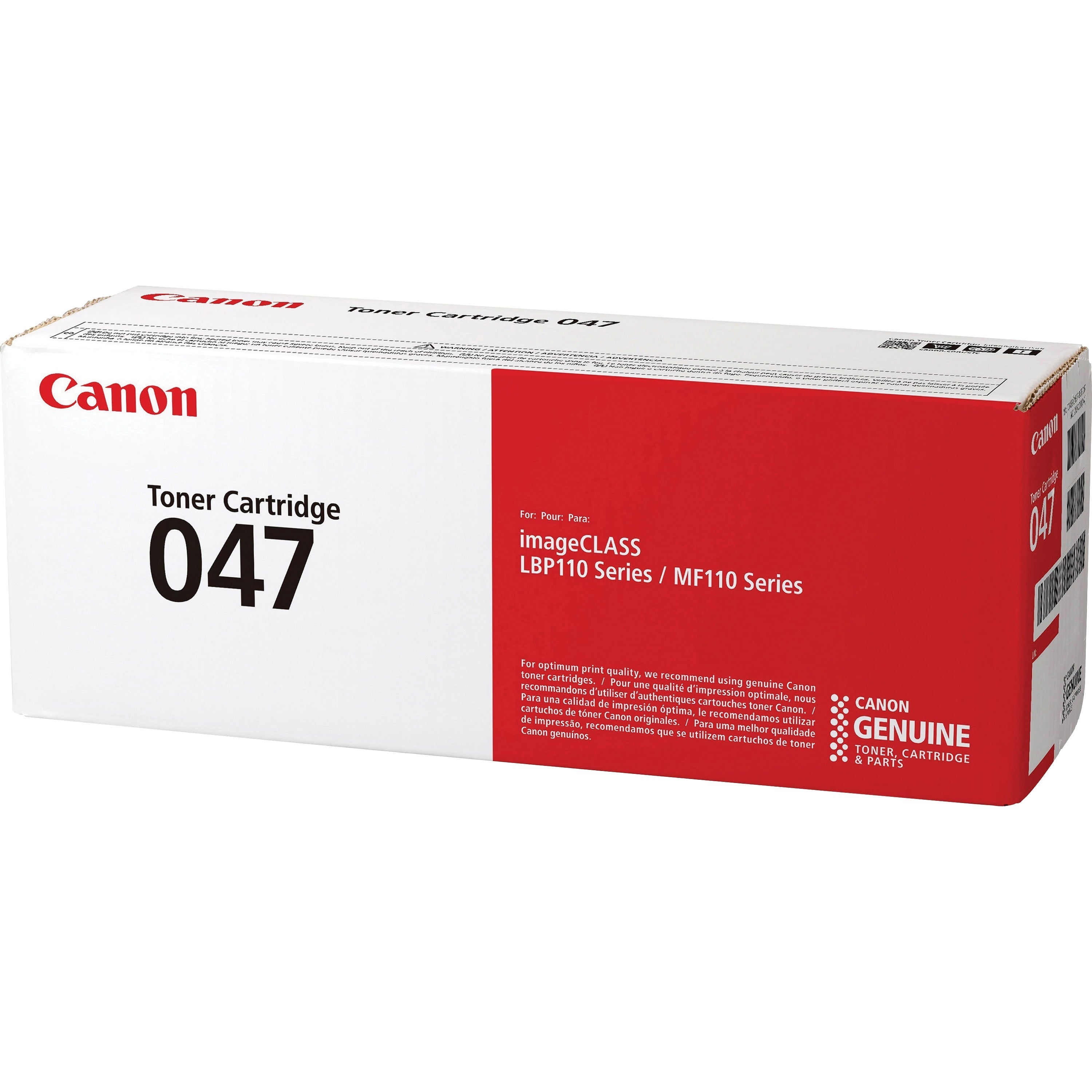 2164C001 (047) Toner, 1,600 Page-Yield, Black