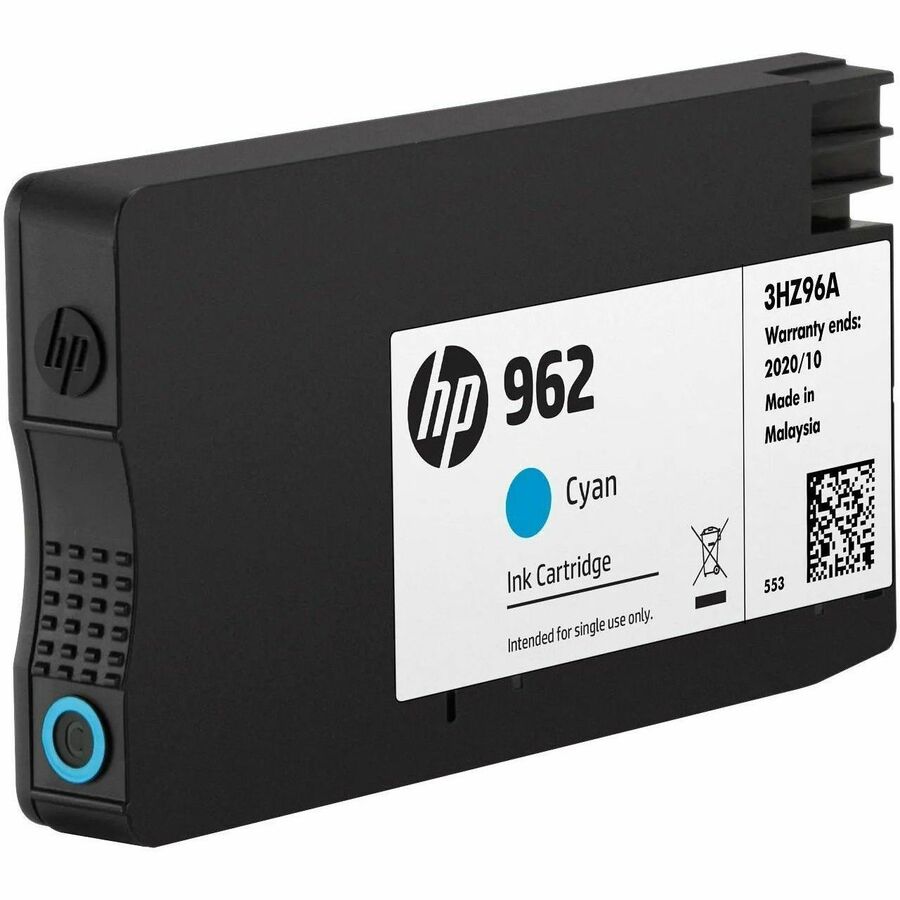 HP 962 (3HZ96AN) Original Standard Yield Inkjet Ink Cartridge - Cyan - 1 Each - 700 Pages