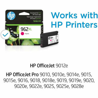 HP 962XL (3JA01AN) Original High Yield Inkjet Ink Cartridge - Magenta - 1 Each - 1600 Pages