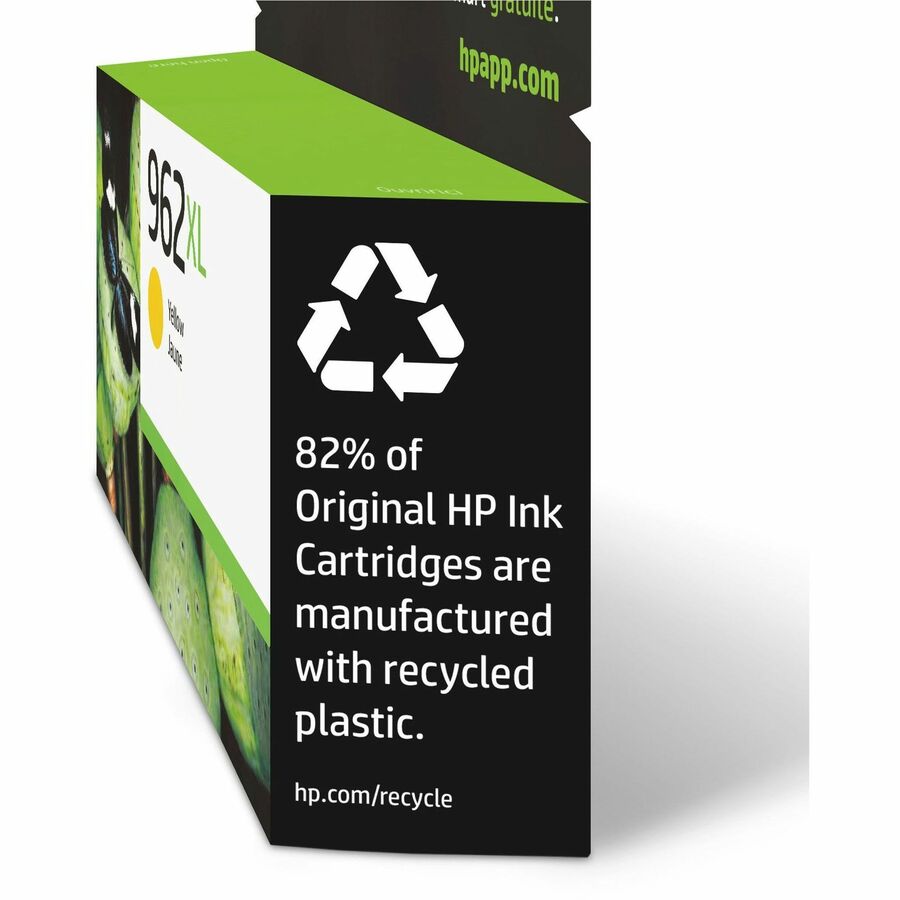 HP 962XL (3JA02AN) Original High Yield Inkjet Ink Cartridge - Yellow - 1 Each - 1600 Pages