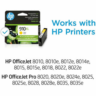 HP 910XL (3YL64AN) Original High Yield Inkjet Ink Cartridge - Yellow - 1 Each - 825 Pages