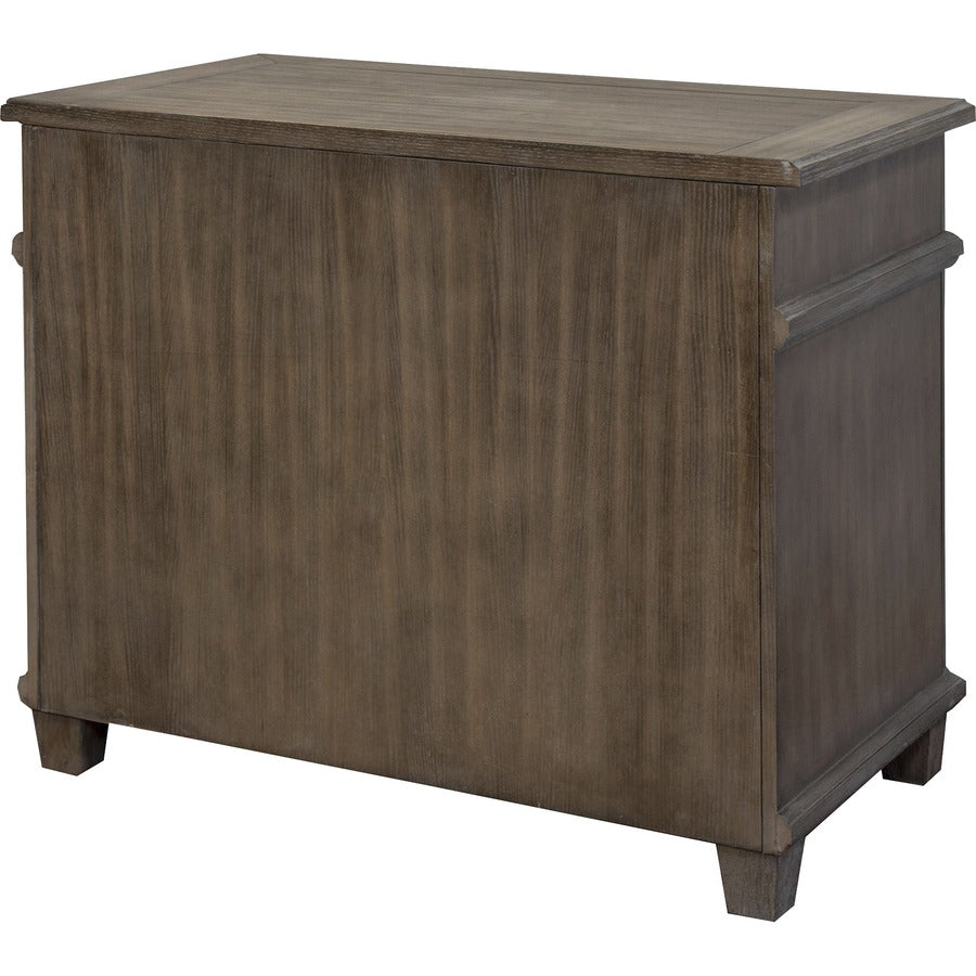 Martin Carson Lateral File - 2-Drawer - 2 x File Drawer(s) - Material: Veneer, Solid Lumber - Finish: Weathered Dove
