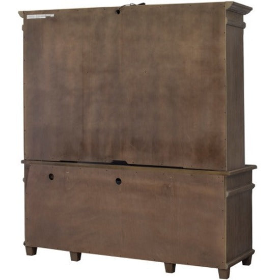 Martin Carson Credenza - 6-Drawer - 6 x Keyboard, Storage, File, Utility Drawer(s) - Material: Solid Lumber, Veneer - Finish: Weathered Dove
