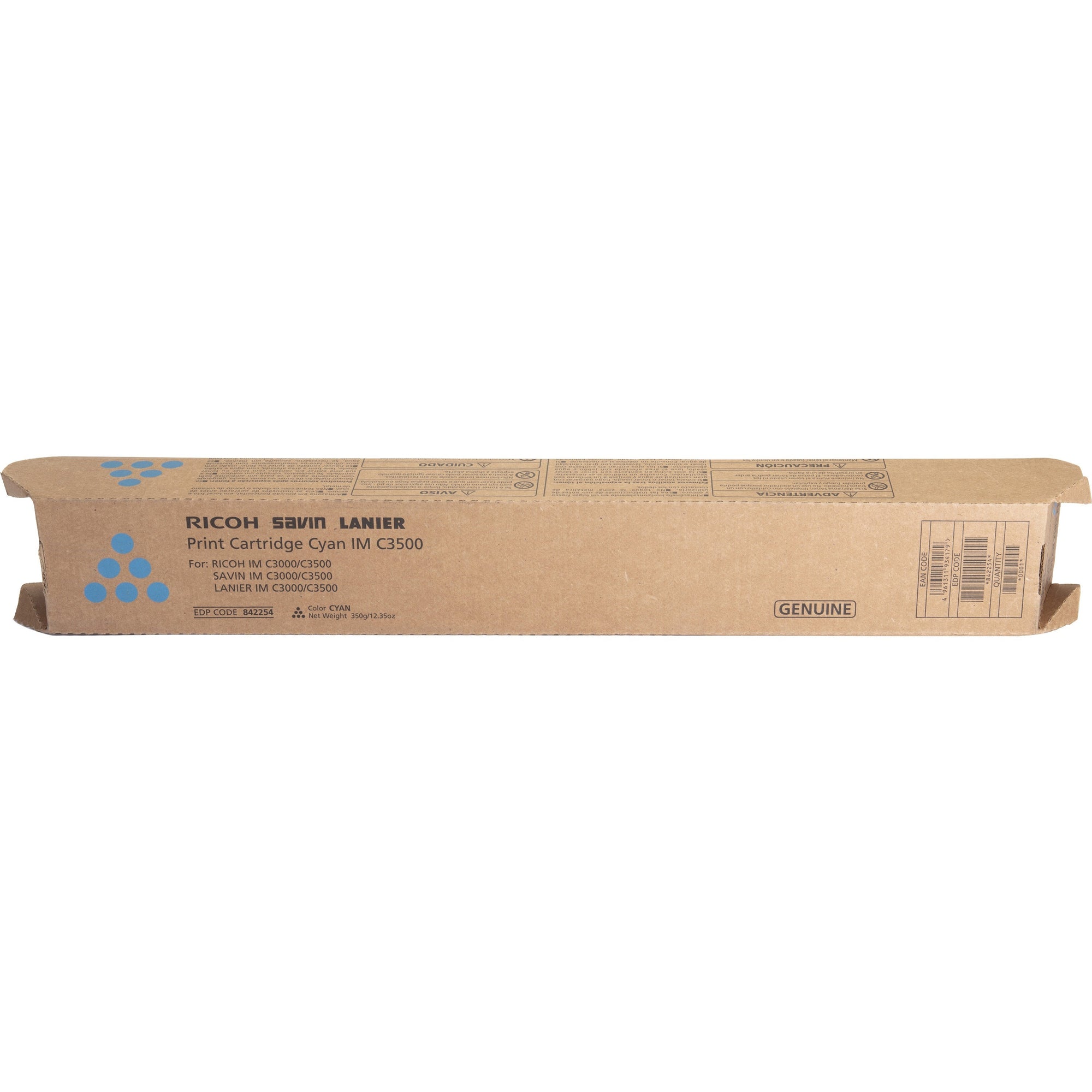Ricoh Original Laser Toner Cartridge - Cyan - 1 Each - 19000 Pages