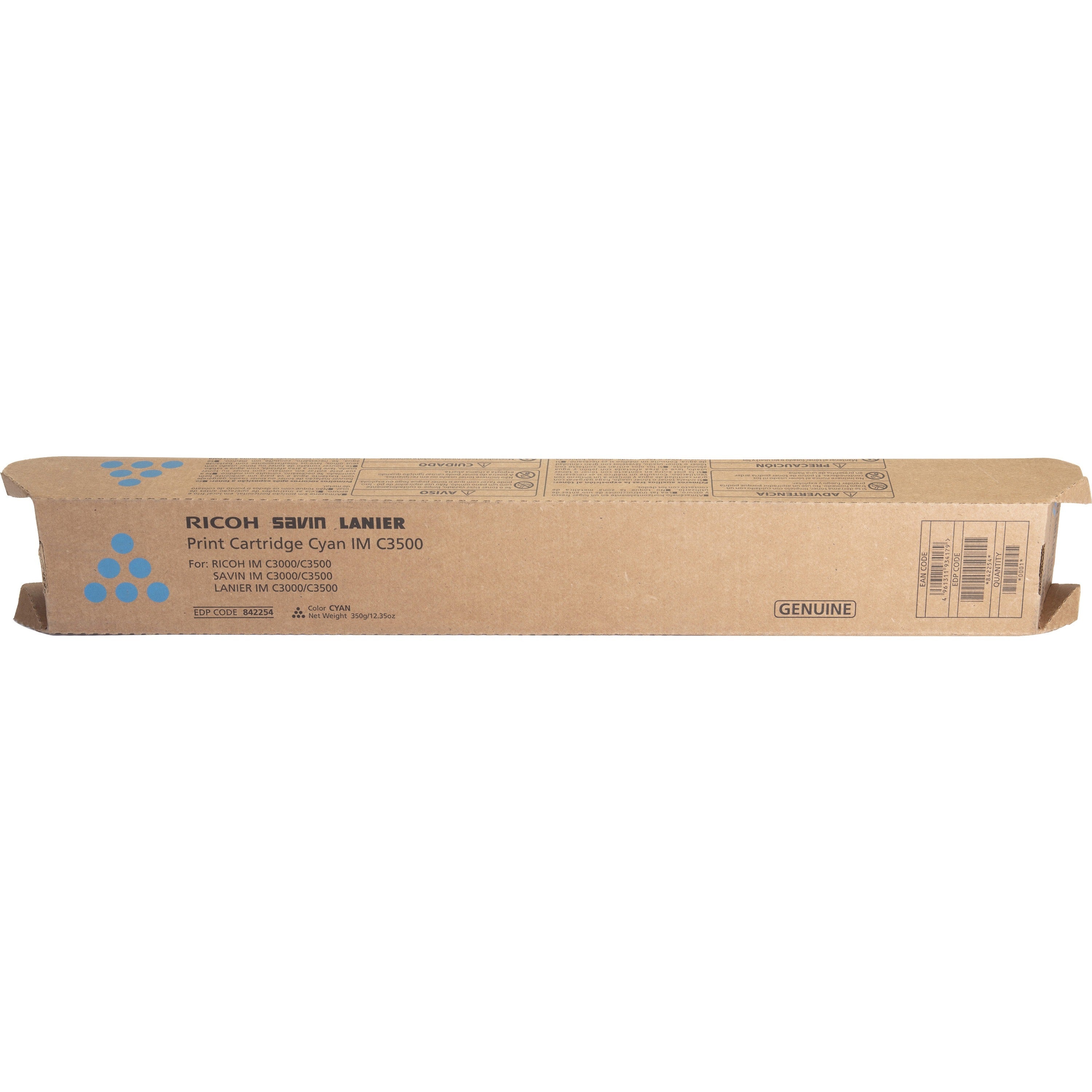 Ricoh Original Laser Toner Cartridge - Cyan - 1 Each - 19000 Pages