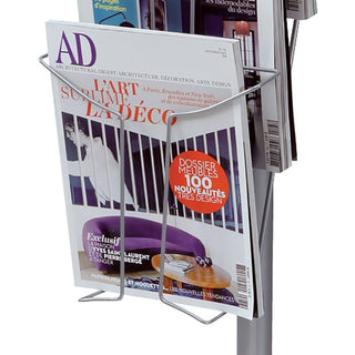 Alba Display Rack - 400 x Sheet, 7 x Document - 7 Compartment(s) - 59.1" Height%Floor - Metal - 1 Each