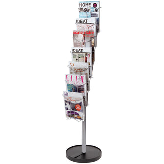 Alba Display Rack - 400 x Sheet, 7 x Document - 7 Compartment(s) - 59.1" Height%Floor - Metal - 1 Each - 1