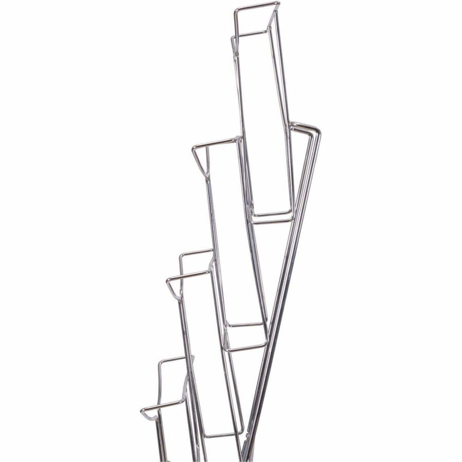 Alba Display Rack - 400 x Sheet, 7 x Document - 7 Compartment(s) - 59.1" Height%Floor - Metal - 1 Each