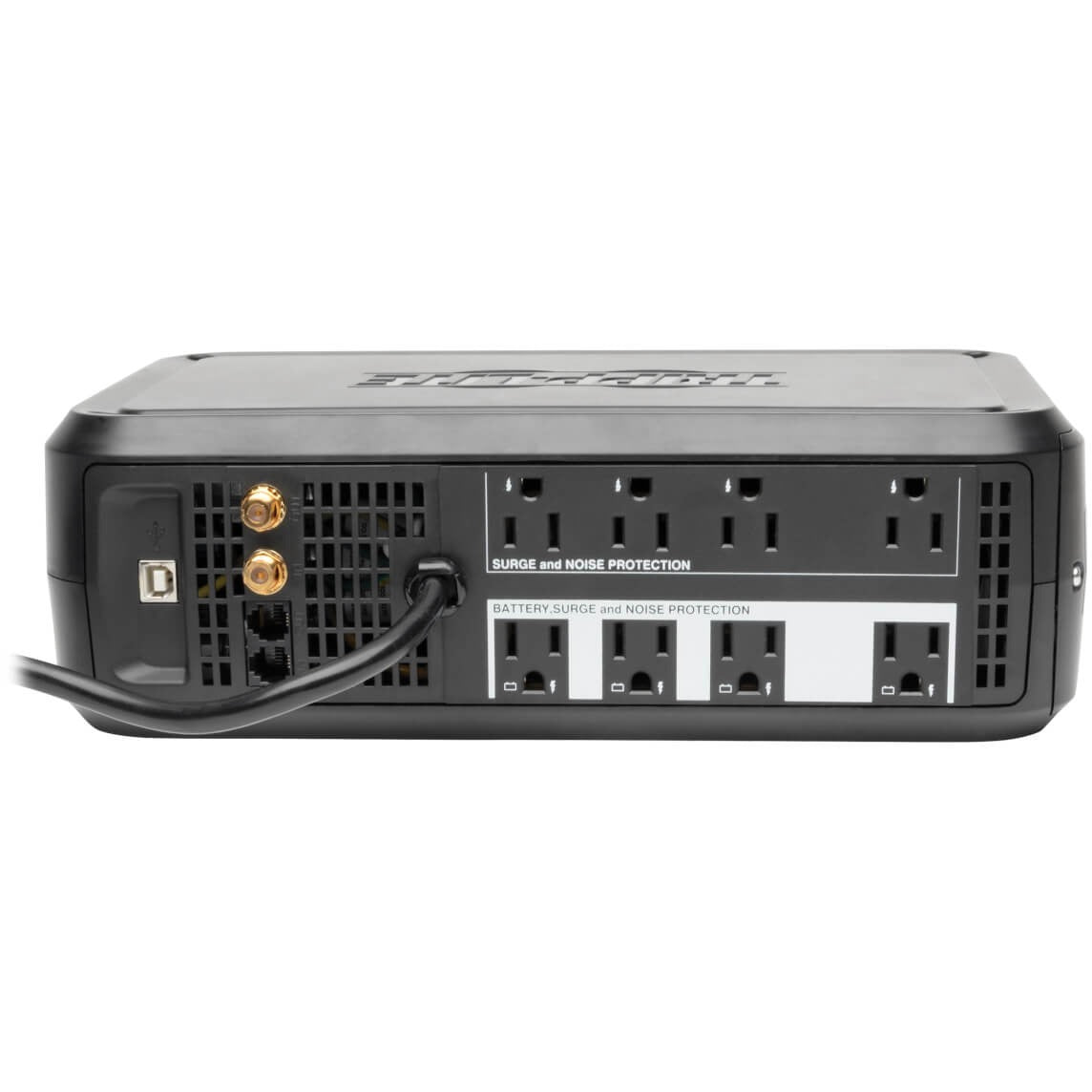 SmartPro LCD Line-Interactive UPS AVR Tower, 8 Outlets, 1,000 VA, 1,038 J - 4