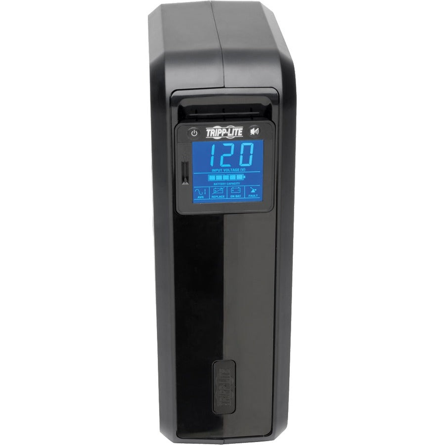 SmartPro LCD Line-Interactive UPS AVR Tower, 8 Outlets, 1,000 VA, 1,038 J