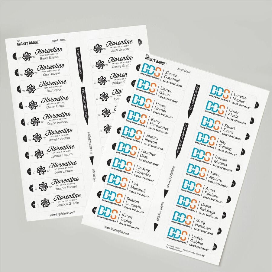 The Mighty Badge Mighty Badge Professional Reusable Name Badge System - Gold