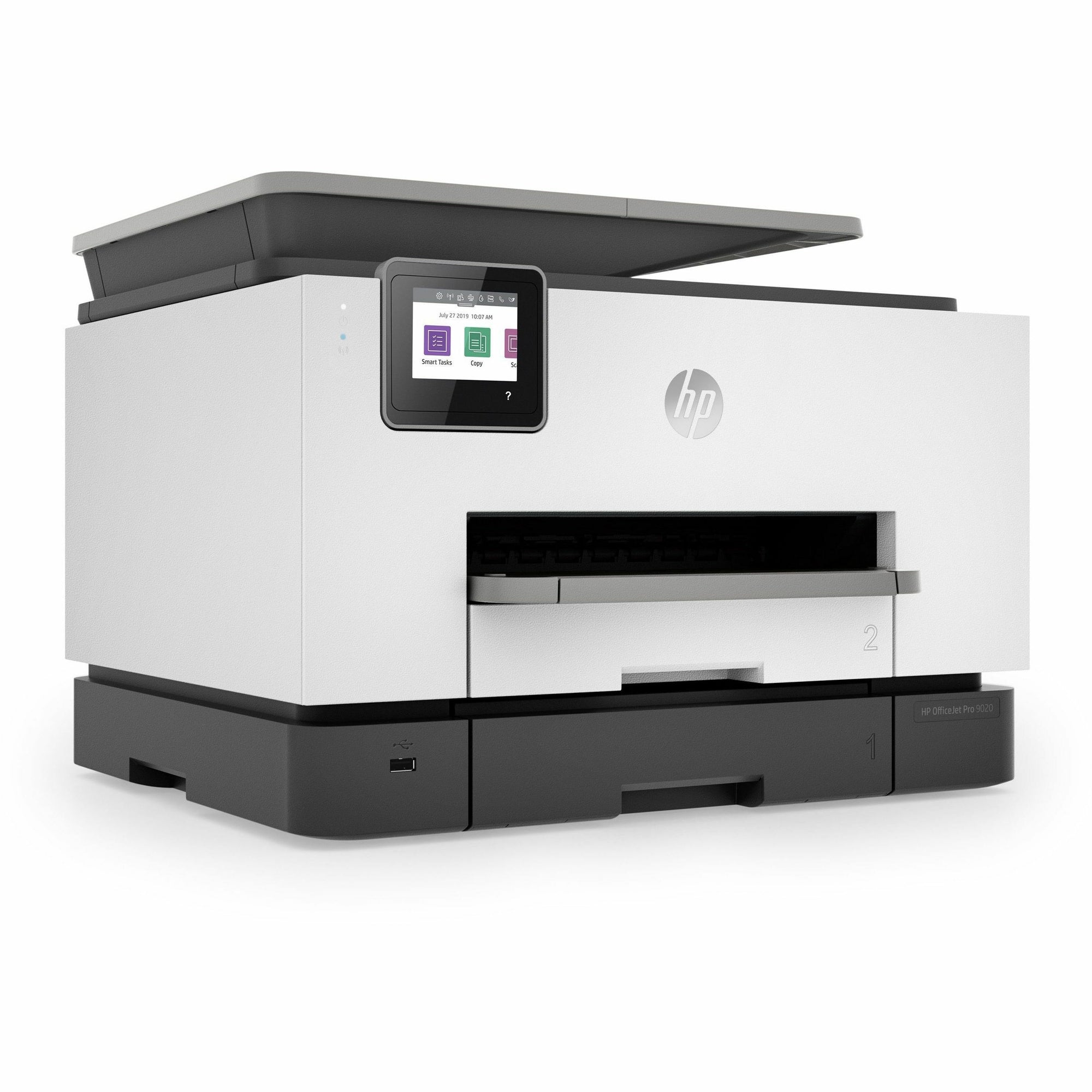 HP Officejet Pro 9020 Wireless Inkjet Multifunction Printer - Color - Copier/Fax/Printer/Scanner - 39 ppm Mono/39 ppm Color Print - 4800 x 1200 dpi Print - Automatic Duplex Print - Up to 30000 Pages Monthly - 500 sheets Input - Color Scanner - 1200 d - 6