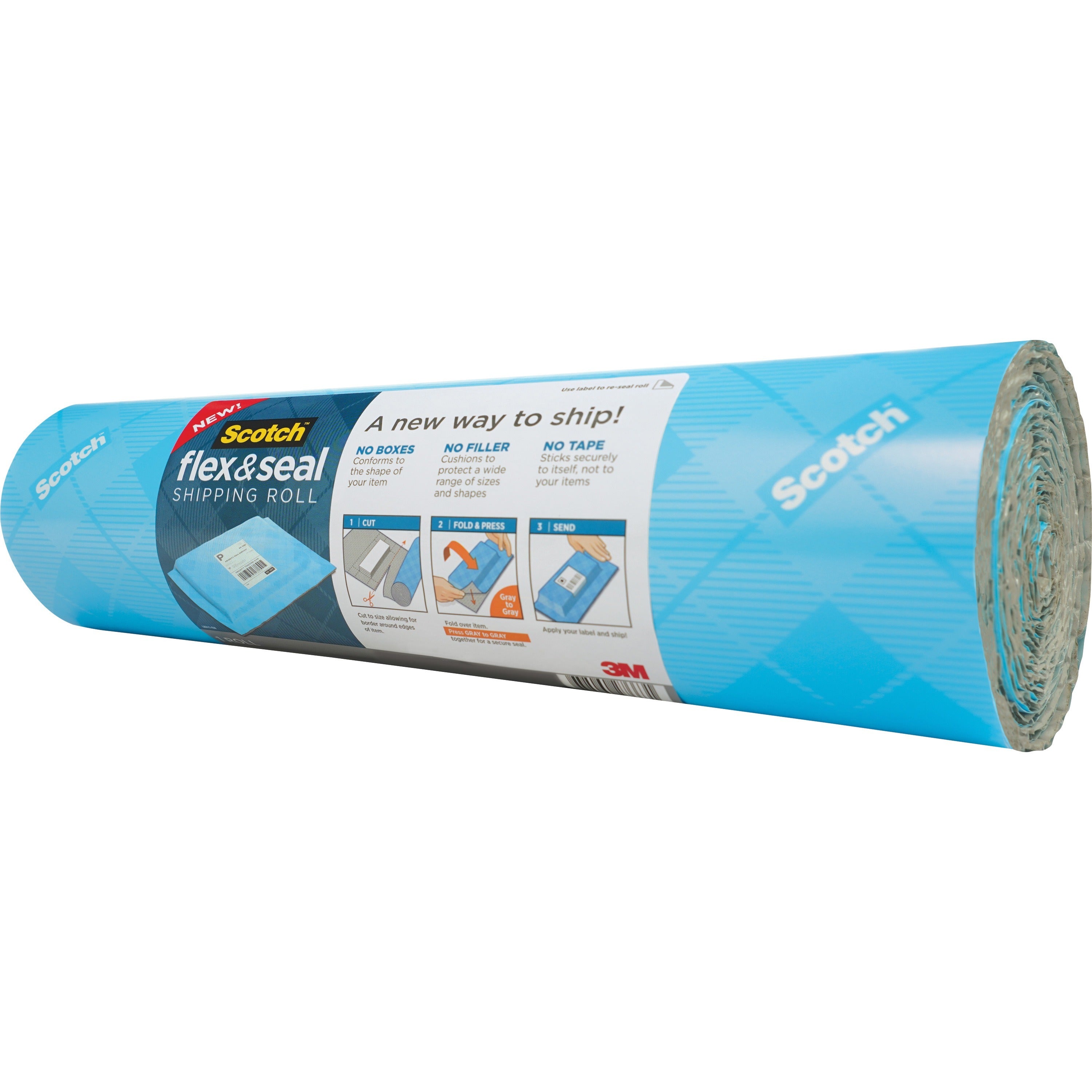 scotch-flex-&-seal-shipping-roll-15-width-x-10-ft-length-durable-water-resistant-tear-resistant-cushioned-recyclable-blue-1each_mmmfs1510 - 2