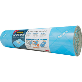 Scotch Flex & Seal Shipping Roll - 15" Width x 10 ft Length - Durable, Water Resistant, Tear Resistant, Cushioned, Recyclable - Blue - 1Each