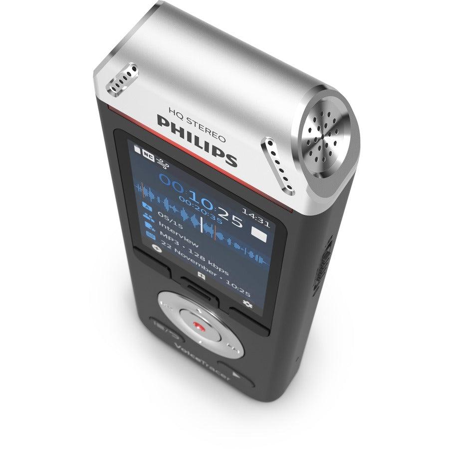 Voice Tracer DVT2110 Digital Recorder, 8 GB, Black/Silver