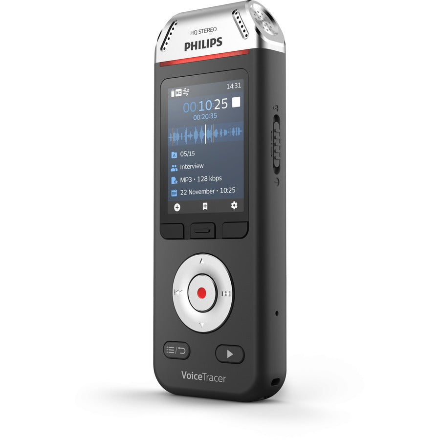 Voice Tracer DVT2110 Digital Recorder, 8 GB, Black/Silver