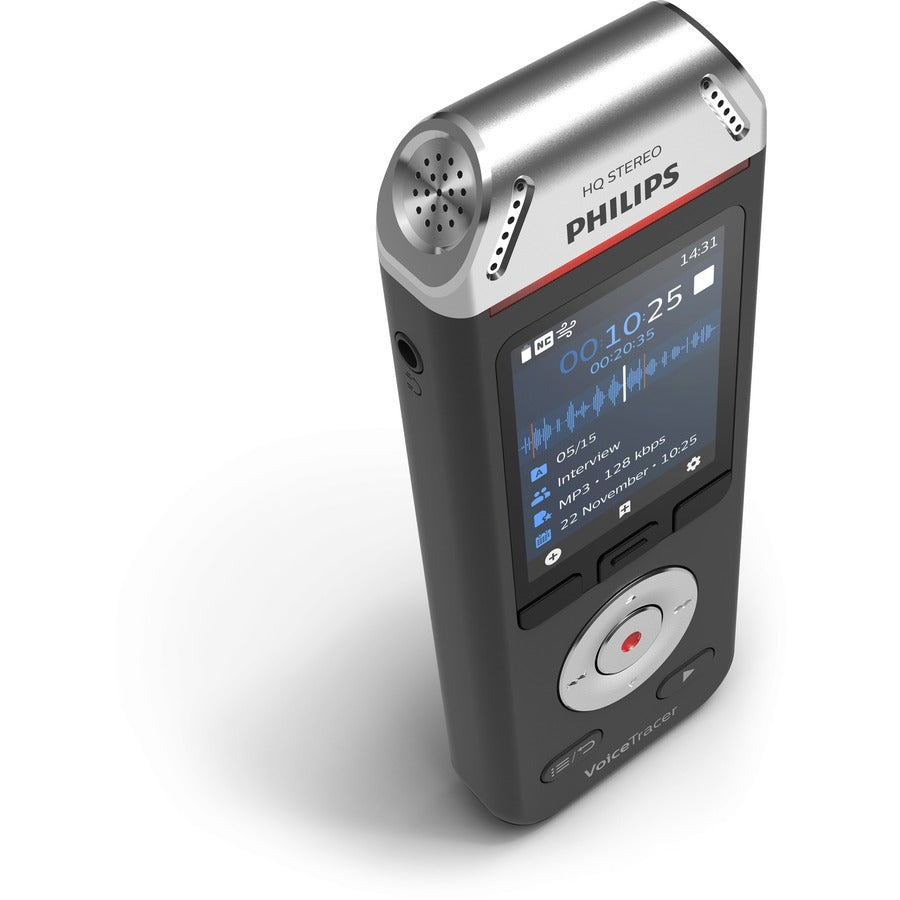 Voice Tracer DVT2110 Digital Recorder, 8 GB, Black/Silver