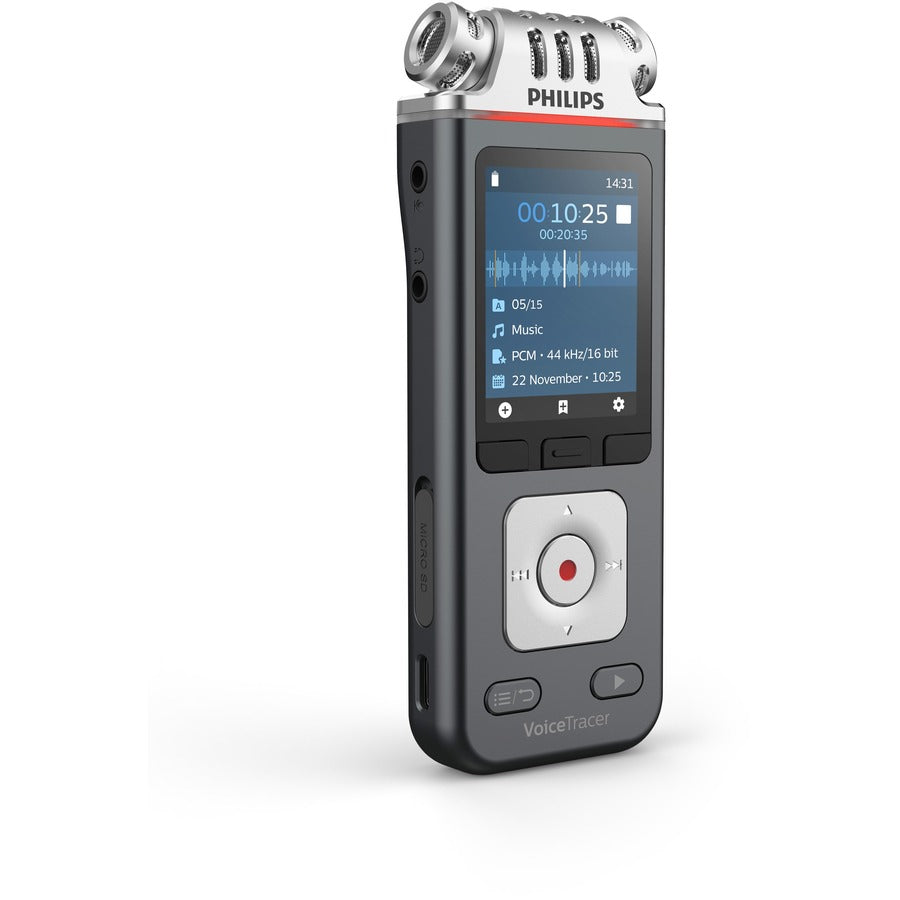 Voice Tracer DVT6110 Digital Recorder, 8 GB, Black