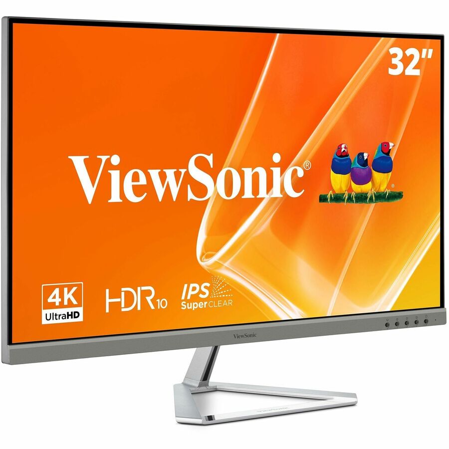 ViewSonic VX3276-4K-MHD 32 Inch 4K UHD Monitor with Ultra-Thin Bezels, HDR10 HDMI and DisplayPort for Home and Office - VX3276-4K-MHD - 4K UHD Monitor with Ultra-Thin Bezels, HDR10 HDMI and DisplayPort - 300 cd/m2 - 32