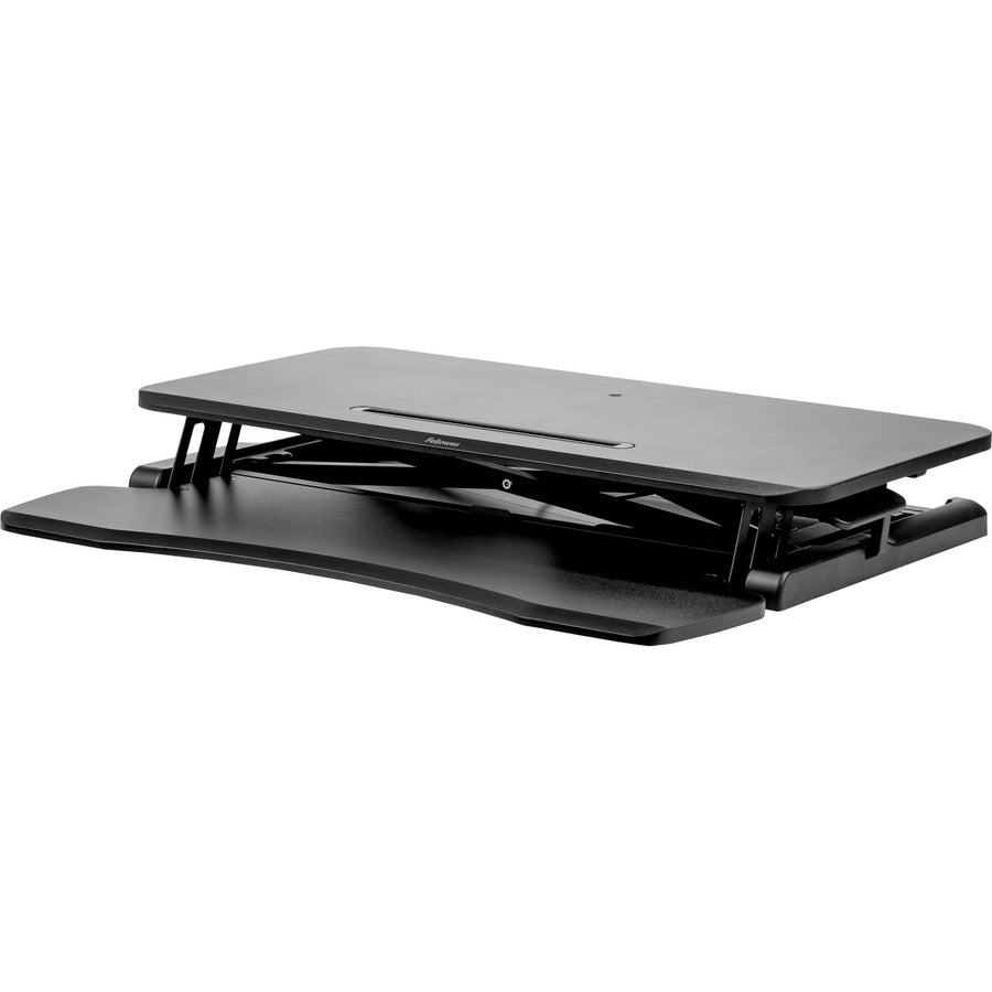 Corsivo Sit-Stand Workstation, 31.5" x 24.25" x 16", Black