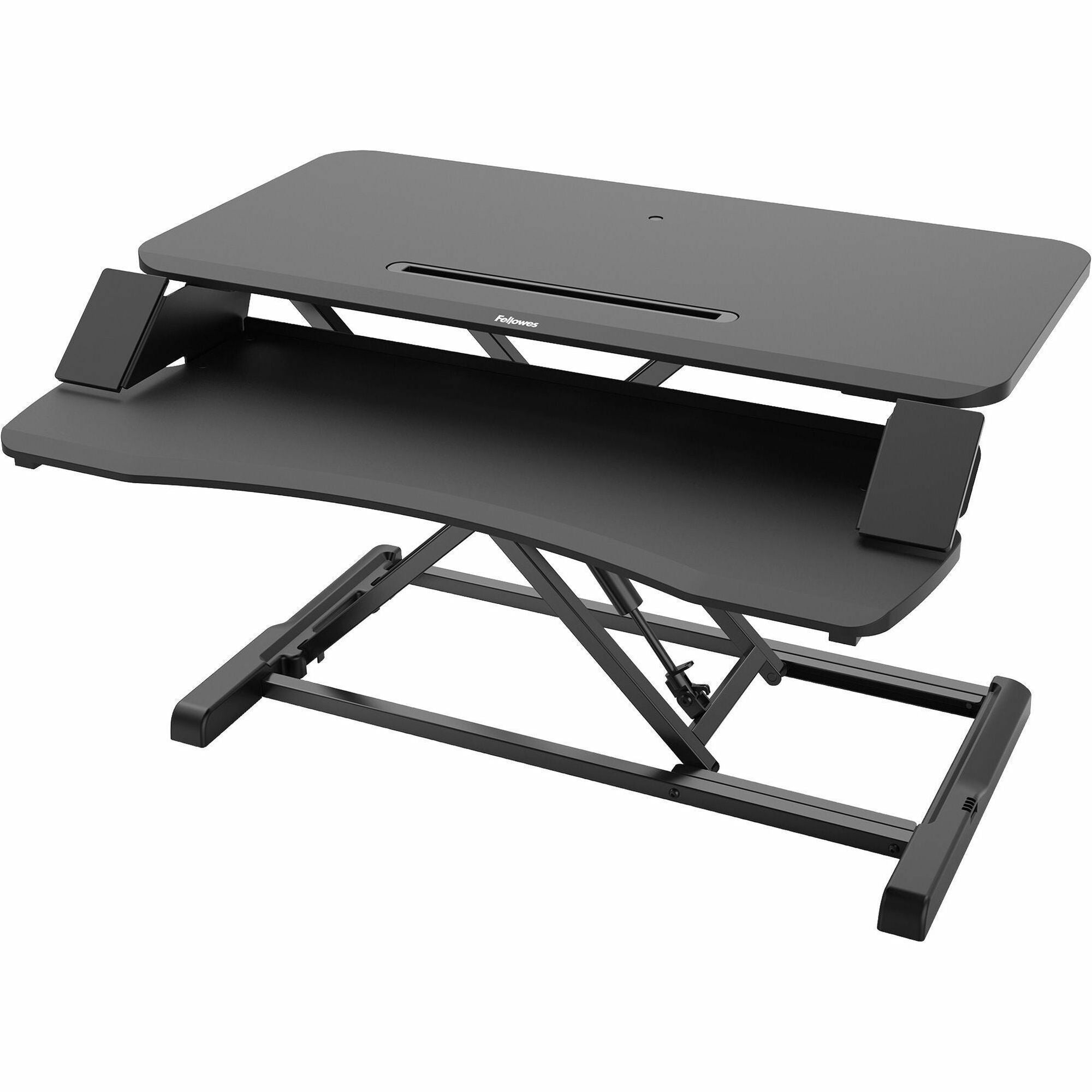 Corsivo Sit-Stand Workstation, 31.5" x 24.25" x 16", Black