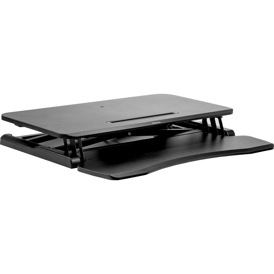 Corsivo Sit-Stand Workstation, 31.5" x 24.25" x 16", Black