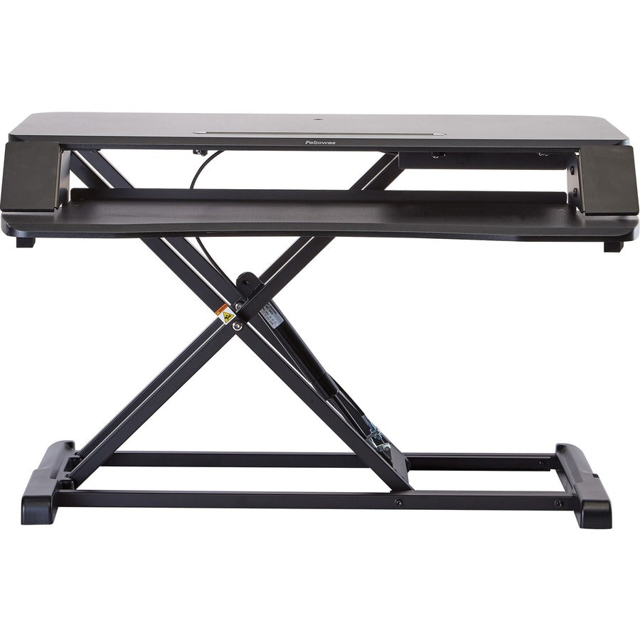 Corsivo Sit-Stand Workstation, 31.5" x 24.25" x 16", Black
