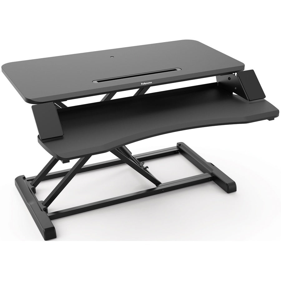 Corsivo Sit-Stand Workstation, 31.5" x 24.25" x 16", Black