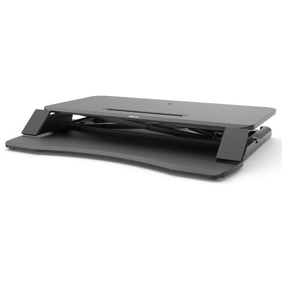 Corsivo Sit-Stand Workstation, 31.5" x 24.25" x 16", Black
