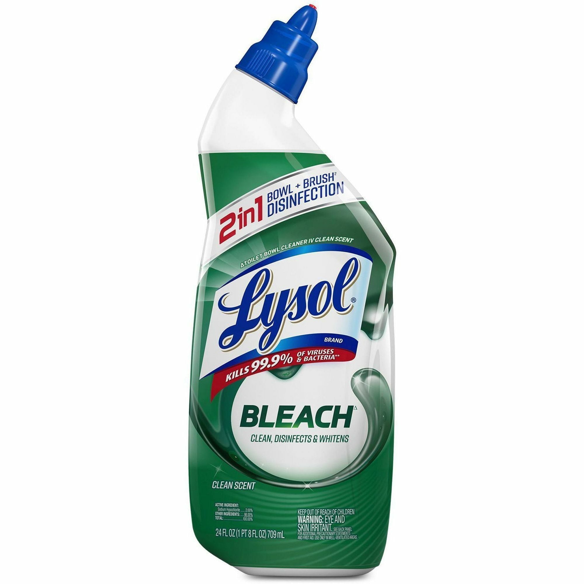 Disinfectant Toilet Bowl Cleaner with Bleach, 24 oz