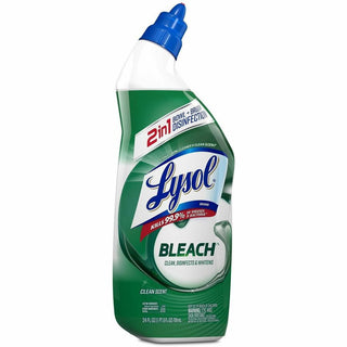 Disinfectant Toilet Bowl Cleaner with Bleach, 24 oz, 9/Carton