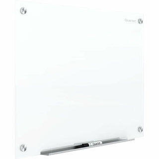 Quartet Magnetic Glass Dry-Erase Board - 36" (3 ft) Width x 24" (2 ft) Height - Brilliance White Tempered Glass Surface - Rectangle - Horizontal/Vertical - Magnetic - 1 Each