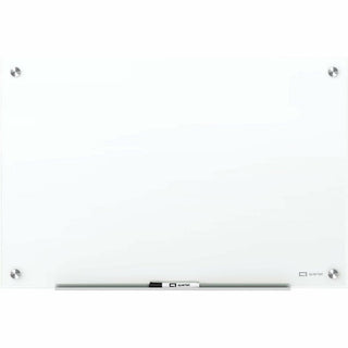 Quartet Magnetic Glass Dry-Erase Board - 36" (3 ft) Width x 24" (2 ft) Height - Brilliance White Tempered Glass Surface - Rectangle - Horizontal/Vertical - Magnetic - 1 Each