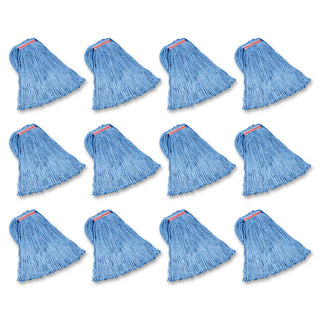 rubbermaid-commercial-1-headband-dura-pro-wet-mop-cotton-head-4-ply-cut-ends-absorbent-durable-12-carton-blue_rcpf51800be - 2