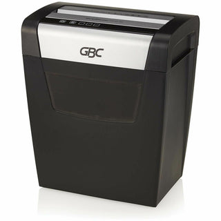 GBC ShredMaster PX10-06 Super Cross-Cut Paper Shredder - Non-continuous Shredder - Super Cross Cut - 10 Per Pass - for shredding Staples, Paper Clip - P-4 - 5.90 ft/min - 9" Throat - 6 Minute Run Time - 6 gal Wastebin Capacity - Black, Chrome