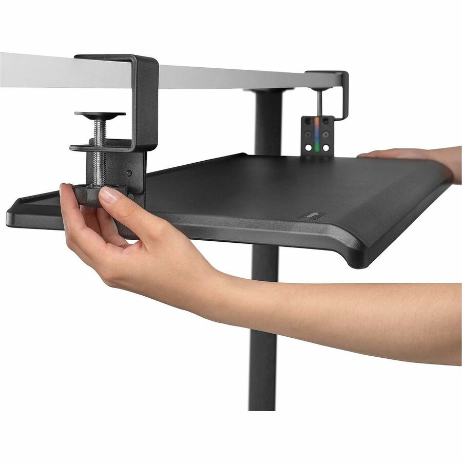 Kensington SmartFit Clamp-On Keyboard Drawer - 13.3" Height x 32.4" Width - Black - 1 - TAA Compliant