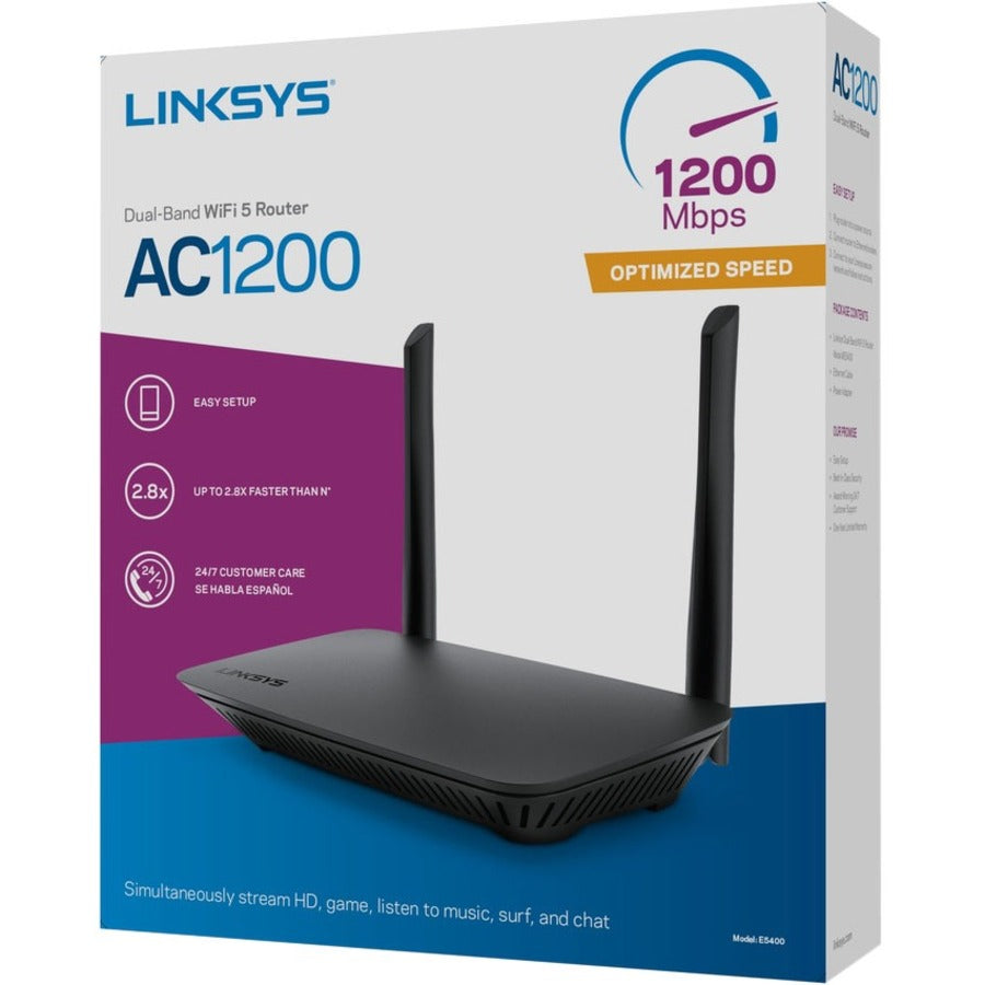 AC1200 Wi-Fi Router, 5 Ports, Dual-Band 2.4 GHz/5 GHz