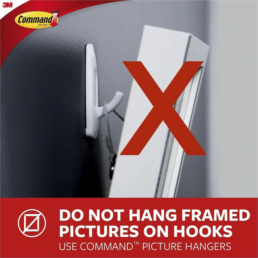 Command Picture Ledge - 3" x 3" x 21" x - Plastic - 1 Each - Gray