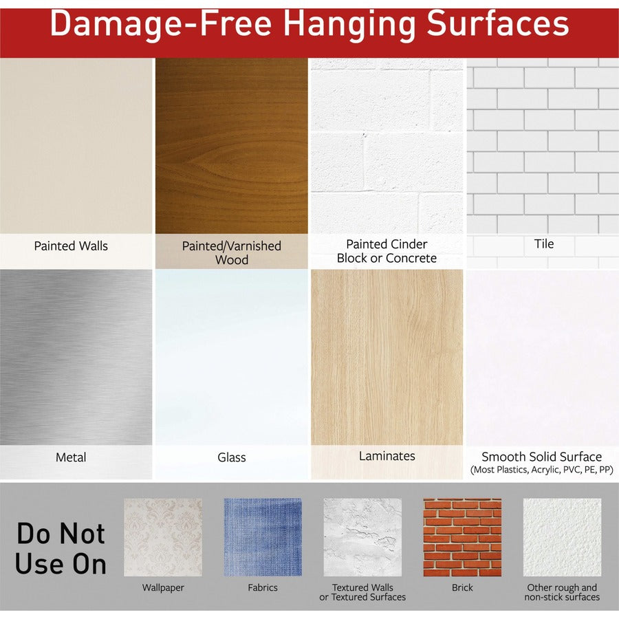 Command Picture Ledge - 3" x 3" x 21" x - Plastic - 1 Each - Gray