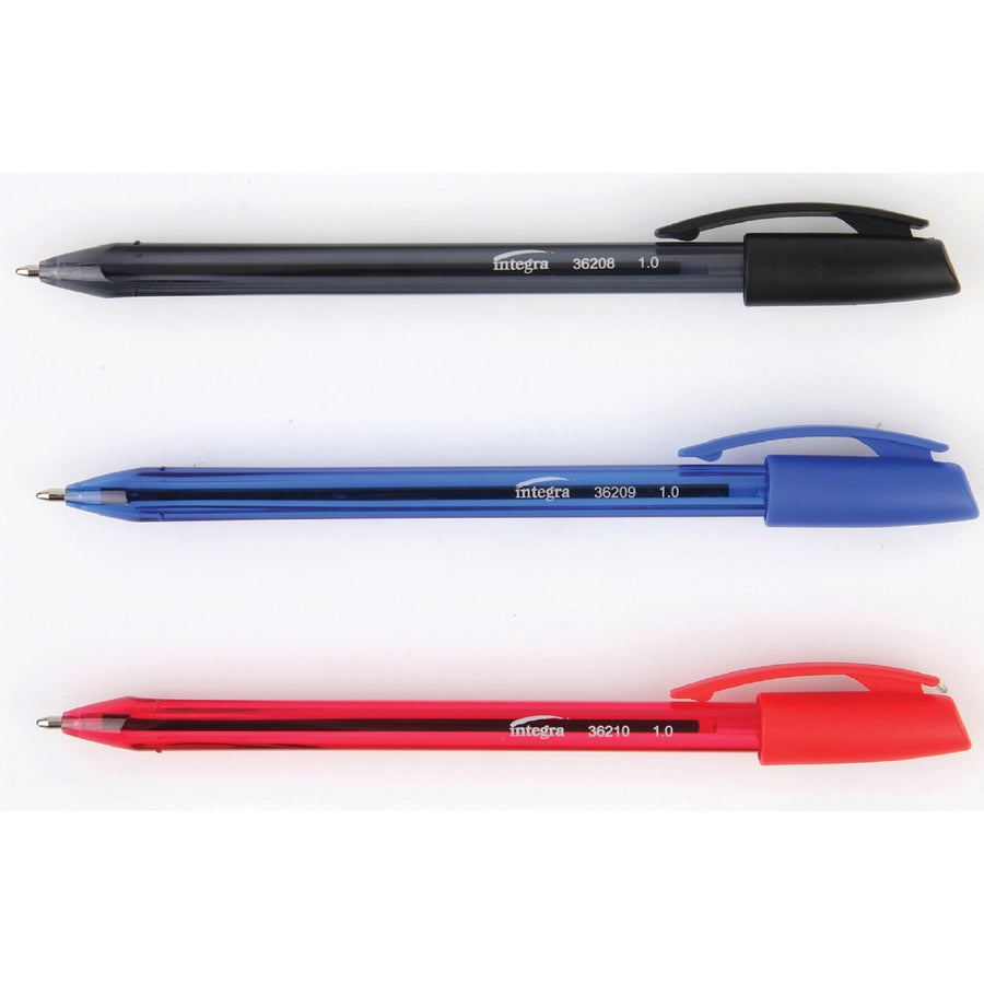 integra-10-mm-tip-ink-pen-medium-pen-point-1-mm-pen-point-size-blue-liquid-ink-blue-barrel-60-pack_ita36209 - 2