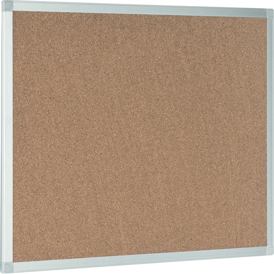 Bi-silque Ayda Cork Bulletin Board - 0.50" Height x 24" Width x 36" Depth - Cork Surface - Self-healing, Durable, Resilient, Heavy-gauge - Aluminum Frame - 1 Each - 24" x 36" x 0.5