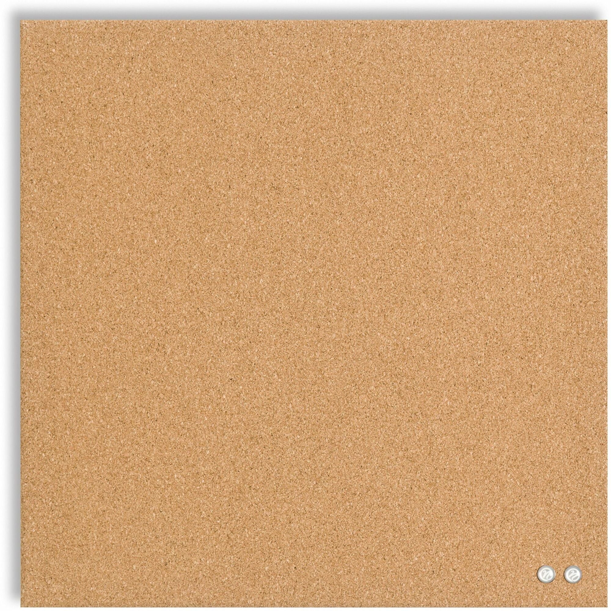 u-brands-square-cork-bulletin-board-14-x-14-inches-frameless-natural-push-pins-included-463u00-04-natural-cork-surface-self-healing-frameless-easy-installation-sleek-style-self-healing-mounting-system-1-each-14-x-14_ubr463u0004 - 1